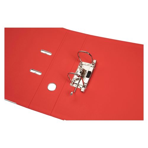 Marbig Lever Arch File A4 PE Linen Bright Red