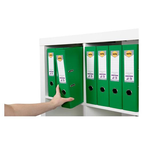 Marbig Lever Arch File A4 PE Linen Green