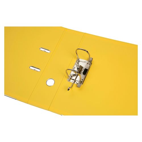 Marbig Lever Arch File A4 PE Linen Lemon Yellow