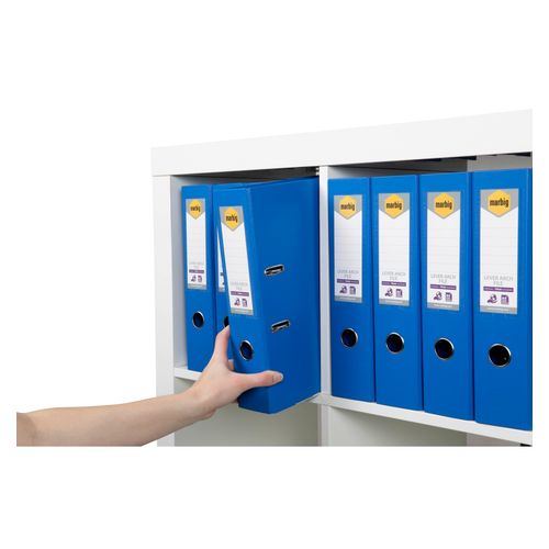 Marbig Lever Arch File A4 PE Linen Marine