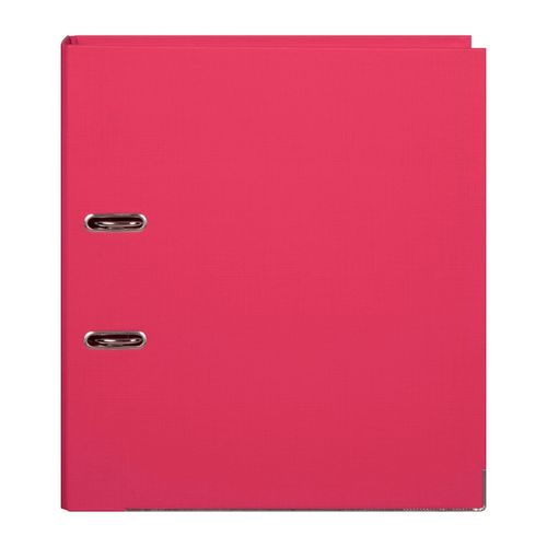 Marbig Lever Arch File A4 PE Linen Coral