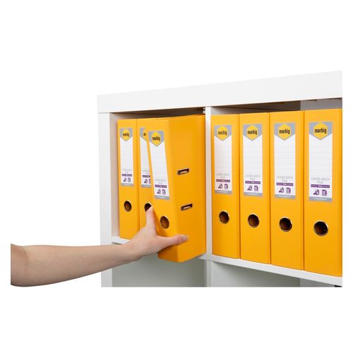 Marbig Lever Arch File A4 PE Linen Yellow