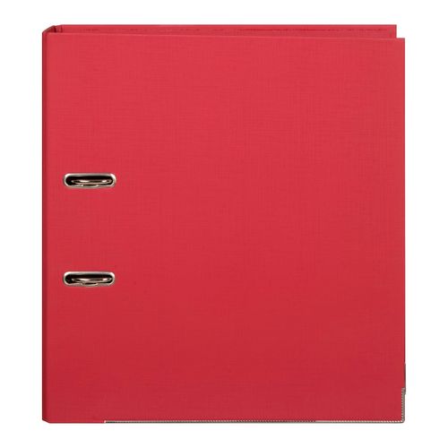 Marbig Lever Arch File A4 PE Linen Deep Red