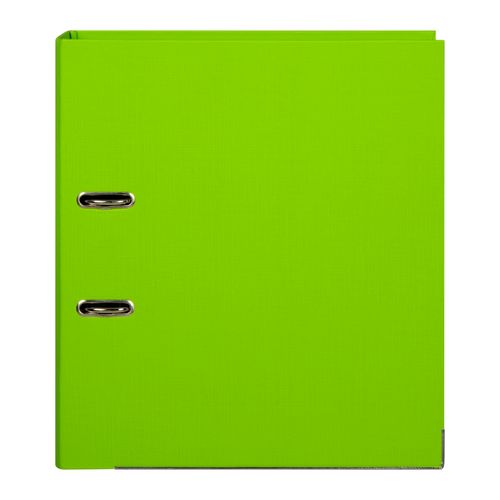 Marbig Lever Arch File A4 PE Linen Lime Green