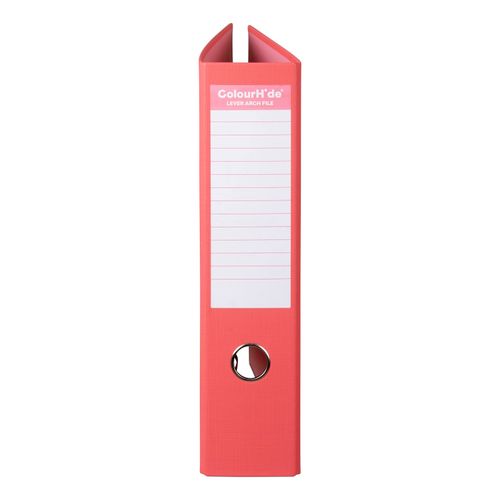 Marbig Colourhide Lever Arch File A4 PE Watermelon