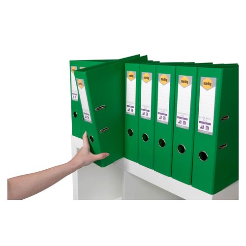 Marbig Lever Arch File Foolscap PE Green