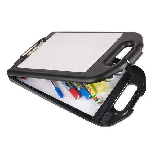 Marbig Professional Clipboard Storage with Whiteboard Black