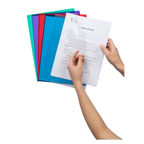 Marbig Letter File A4 Ultra Assorted Pack 10