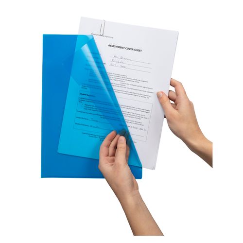 Marbig Letter File A4 Blue Box 100