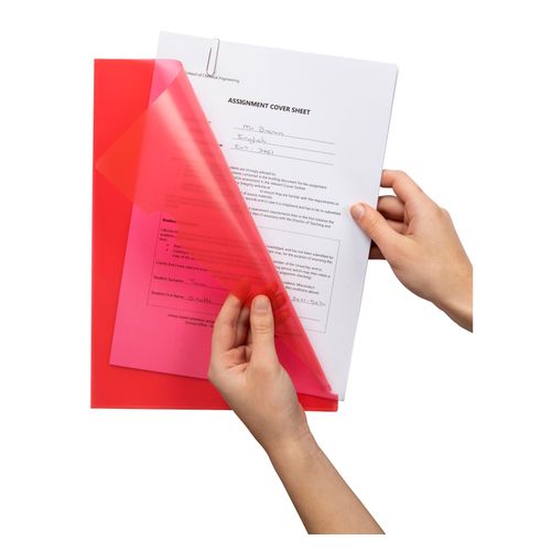 Marbig Letter File A4 Red Box 100