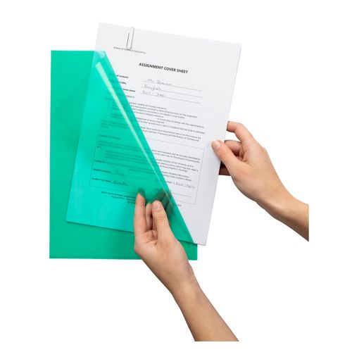 Marbig Letter File A4 Green Box 100