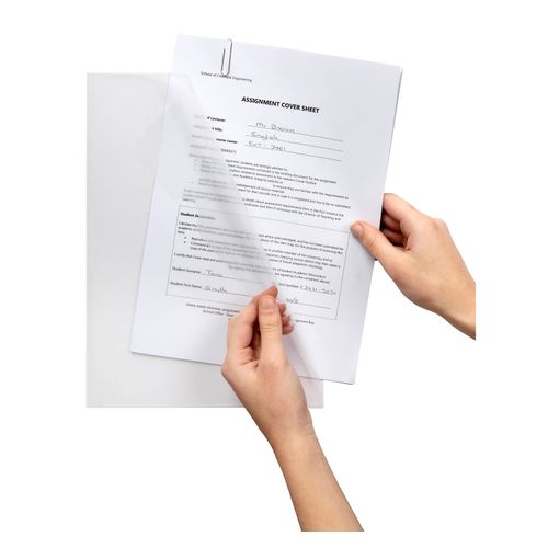 Marbig Letter File A4 Ultra Clear Pack 10