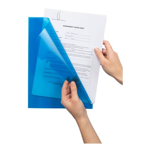 Marbig Letter File A4 Ultra Blue Box 100
