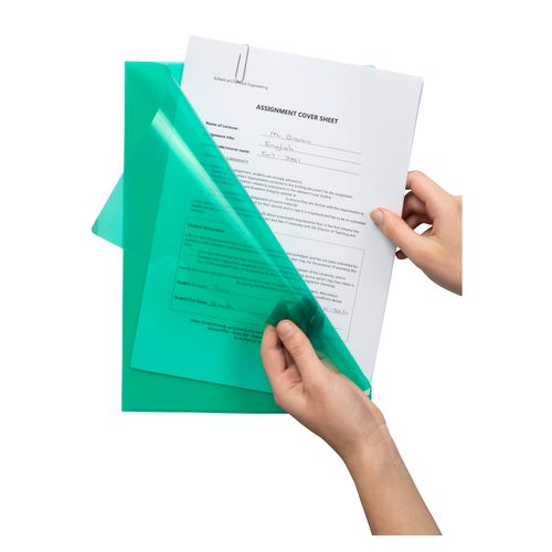 Marbig Letter File A4 Ultra Green Box 100