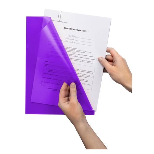 Marbig Letter File A4 Ultra Purple Box 100