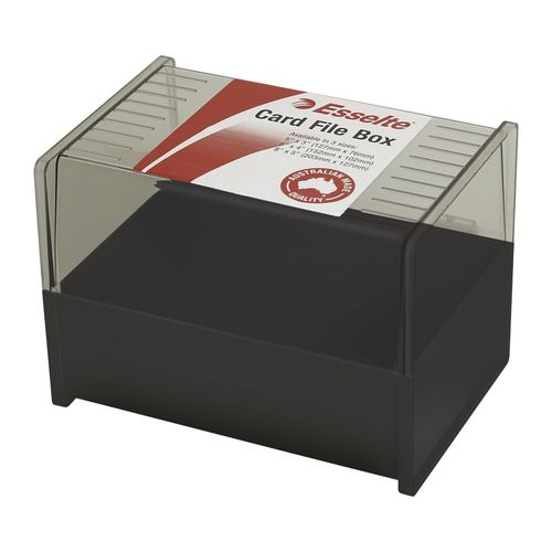 Esselte SWS Card File Box 102x152 (6x4) Black