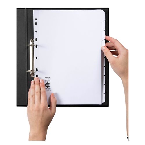 Marbig Indices & Dividers 10 Tab Manilla A4 White