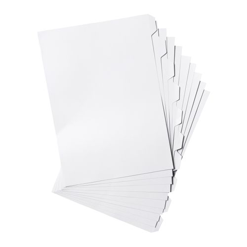 Marbig Indices & Dividers 10 Tab Manilla A4 Unpunched