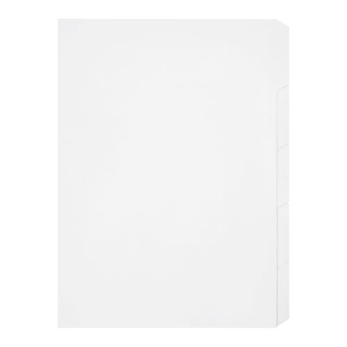 Marbig Indices & Dividers 5 Tab Manilla A4 Unpunched