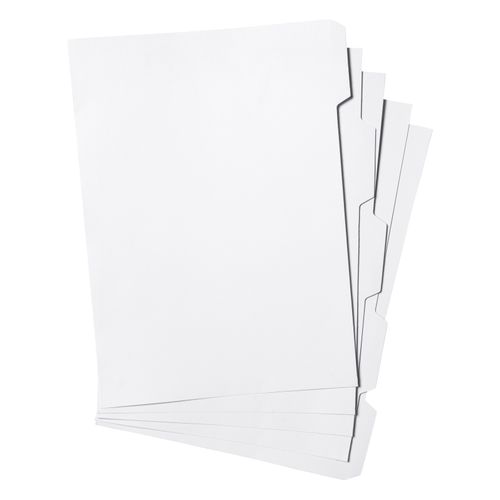 Marbig Indices & Dividers 5 Tab Manilla A4 Unpunched