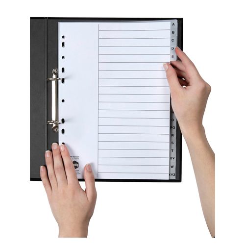 Marbig Indices & Dividers A-Z Tab Pp A4 Grey