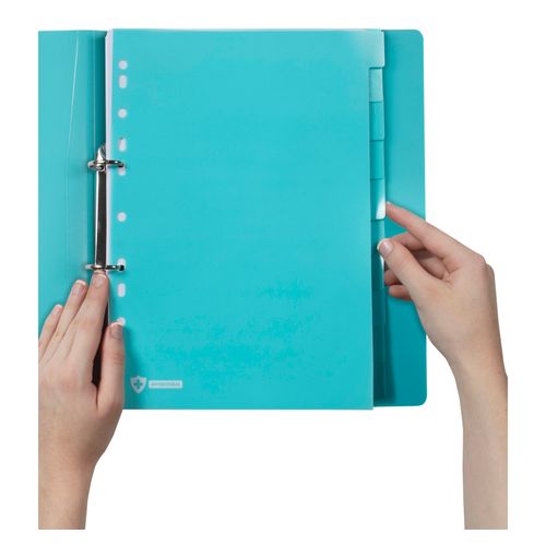 Marbig Indices & Dividers 10 Tab PP Antimicrobial A4 Blue