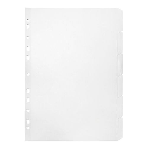 Marbig Indices & Dividers 6 Tab Manilla A4 White