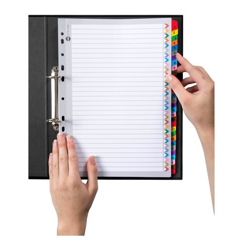 Marbig Indices & Dividers 1-31 Tab Reinforced A4 Colour