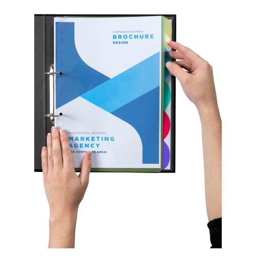 Marbig Professional Indices & Dividers 5 Tab Pp A4 Multi Colour