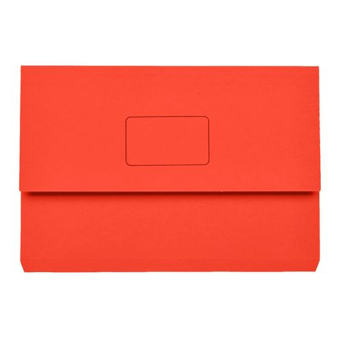 Marbig Slimpick Foolscap Cardboard Document Wallet Red