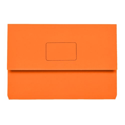 Marbig Slimpick Foolscap Cardboard Document Wallet Orange