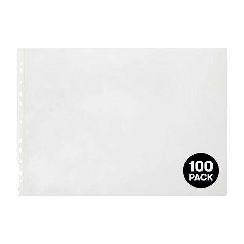 Marbig Sheet Protectors Heavy Weight A3 Landscape 80um Copysafe Pack 100