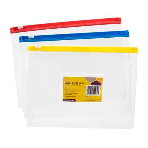 Marbig Clear Case A5 235x185mm Assorted