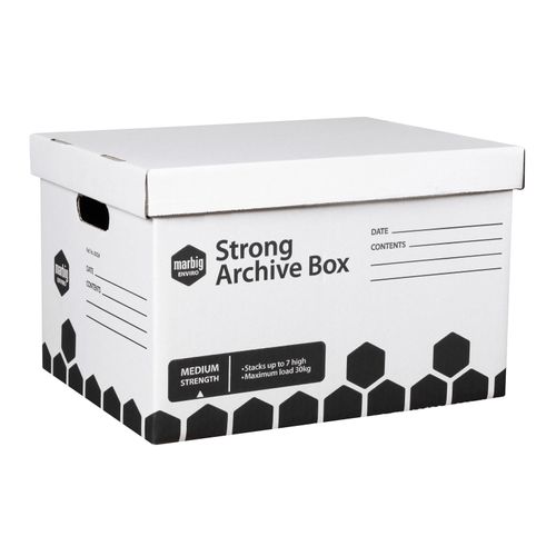 Marbig Strong Archive Box Strong Pack 20