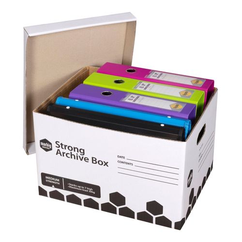 Marbig Strong Archive Box Strong Pack 20