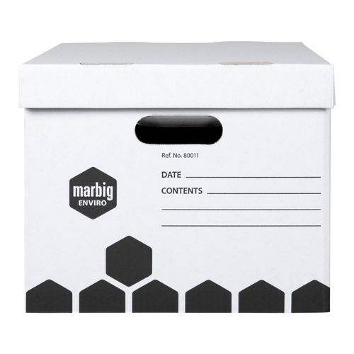 Marbig Archive Box Quickfold With Lid Pack 15