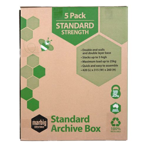 Marbig Enviro Archive Box Pack 5