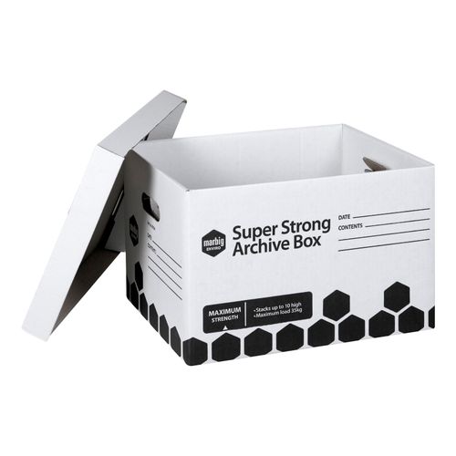 Marbig Archive Box Super Strong Large Pack 12