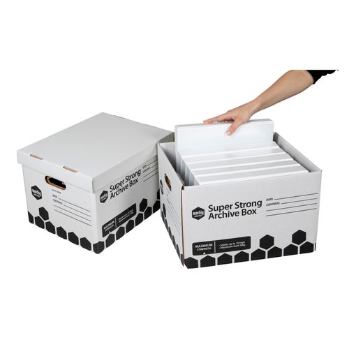 Marbig Archive Box Super Strong Large Pack 12