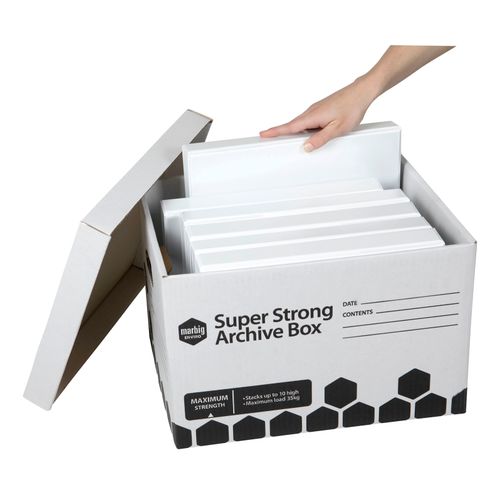 Marbig Archive Box Super Strong Large Pack 12