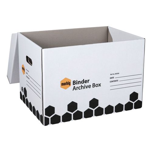 Marbig Archive Box Binder Super Strength Pack 5