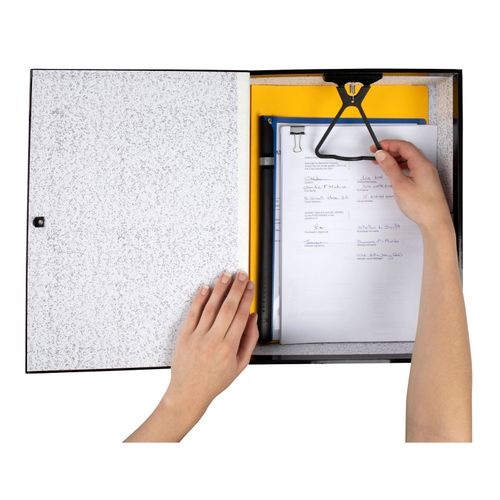 Marbig Box File Foolscap Heavy Duty Black