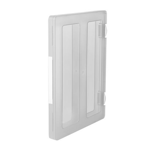 Marbig Plastic A4 Clear File Case With Clip