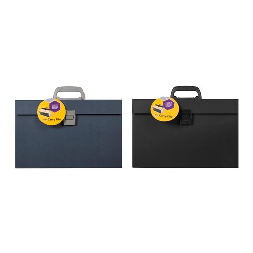 Marbig Carry File with Handle Assorted Colours