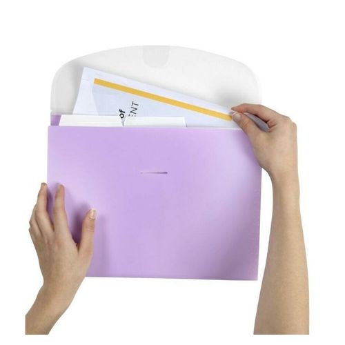 Marbig Expanding Wallet 3 Tabs Pastel Assorted Pack 8