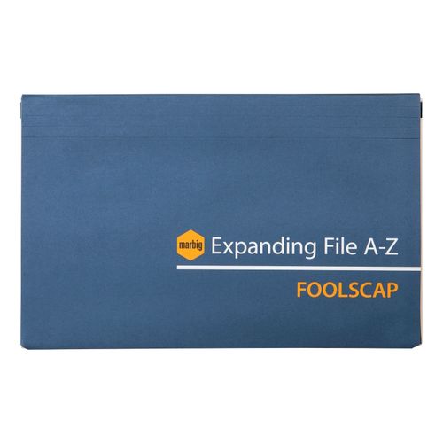 Marbig Expanding File Foolscap A-Z Dark Grey