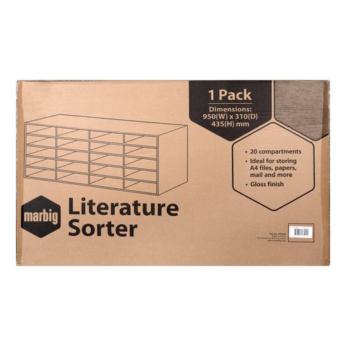 Marbig Literature Sorter 20 Compartment