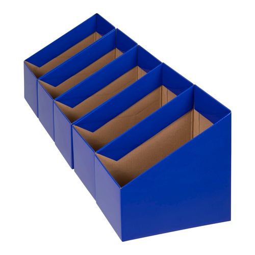 Marbig Book Box Large Blue Pack 5