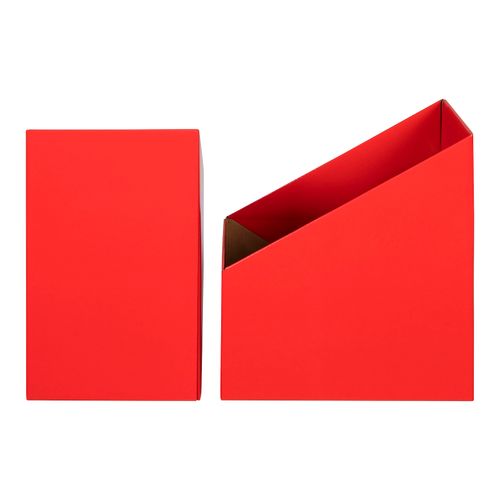 Marbig Book Box Large Red Pack 5