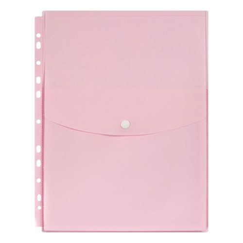 Marbig Binder Wallet A4 Top Open Pastel Pink Pk12